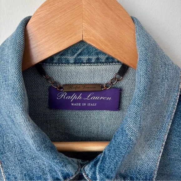 Ralph Lauren Purple Label Denim Jacket Men’s S Indigo Made in Italy Luxury